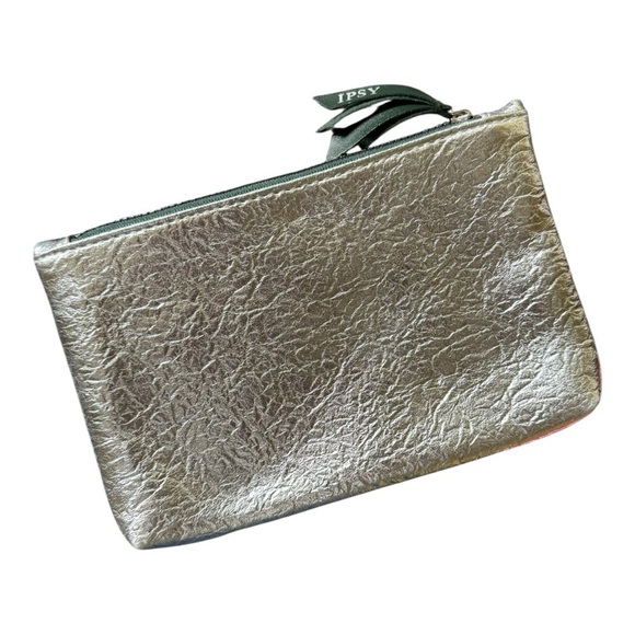 Three Ipsy bags, Gold Stay Golden bag, Pink Floral Peony bag and Silver Glam bag - Picture 8 of 10